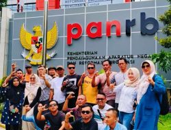 Forum Honorer Eks THK II Tehknis Lampung Selatan, sambangi Kantor Kemenpan RB di DKI Jakarta