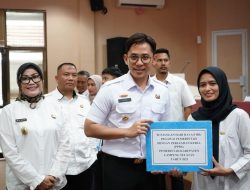 Bupati Lampung Selatan, Radityo Egi Pratama (Egi) Kepada Perwakilan ASN, di Aula Rajabasa