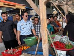 Bupati Lampung Selatan, Radityo Egi Pratama Melakukan Inspeksi Mendadak ke Pasar Tradisional Sidomulyo