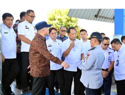 Mendagri dan Menhub Kunjungan Kerja Ke Kabupaten Lamsel Tinjau UPPKB Jembatan Timbang di Kelurahan Way Urang, Kecamatan Kalianda
