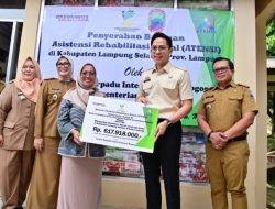 Pemkab Lamsel Menerima Bantuan ATENSI dari Kementerian Sosial RI