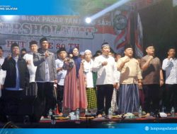 Dari Tanjung Sari untuk Indonesia! Gebyar Sholawat Palas Getarkan Malam HUT ke-80 RI
