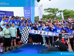 Pantai Senaya Beach Para Pelari Tumpah Ruah , diacara Krakatau Beach Run 2025, Jadi Magnet Wisata Baru Lampung Selatan