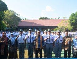 BNNK Lampung Selatan, Siap Gelorakan Anti Narkoba (Siger Tapis) Pada upacara bendera di SMAN 2 Kalianda