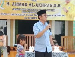 Anggota DPRD Lampung Selatan H Ahmad Akhran dari Fraksi Golkar Gelar Kegiatan IPWK ke 2 di Desa Sukaraja Palas
