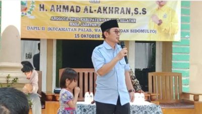 Anggota DPRD Lampung Selatan H Ahmad Akhran dari Fraksi Golkar Gelar Kegiatan IPWK ke 2 di Desa Sukaraja Palas