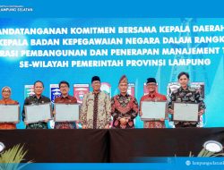 Bupati Lampung Selatan Teken Komitmen Bersama BKN untuk Akselerasi Manajemen Talenta ASN