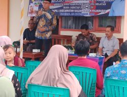 Jenggis Khan Haikal Anggota DPRD Lamsel, Gelar IPWK Dapil Rajabasa di Desa Canggung