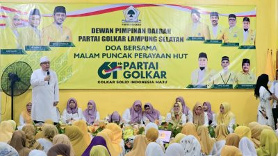 Perayaan HUT Partai Golkar Ke-61 Lamsel, Diwarnai Do’a Bersama dan Refleksi Sejarah
