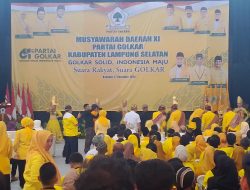 Agus Sutanto Terpilih Secara Aklamasi Pimpin DPD Partai Golkar Lamsel Periode 2025–2030