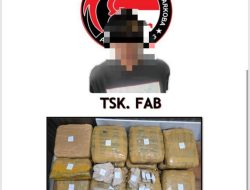 Polda Lampung Ungkap Peredaran Ganja 13,8 Kg di Lampung Selatan, Satu Pengedar Diamankan