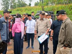 Bupati Hj. Nanda Indira Mendampingi Gubernur Lampung, Rahmat Mirzani Djausal, Meninjau Sejumlah Ruas jalan provinsi