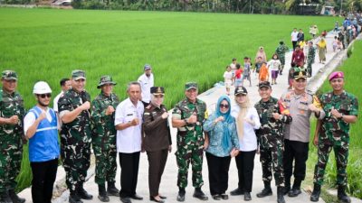 Bupati Pesawaran, Hj. Nanda Indira, Apresiasi Atas Komitmen TNI Dalam Mendukung Percepatan Pembangunan di Daerahnya