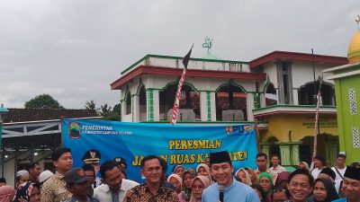 Jalan Marga Catur dan Way Gelam Mulus,  Setelah Bertahun-tahun Rusak AkhirnyaTerjawab Sudah