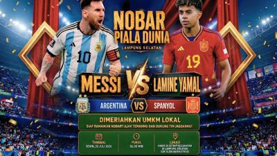 Pemkab Lampung Selatan Gelar Nobar Final Piala Dunia di 17 Kecamatan, Hadirkan Ruang Kebersamaan Bagi Masyarakat Sekaligus Menggerakkan Perekonomian Pelaku UMKM lokal