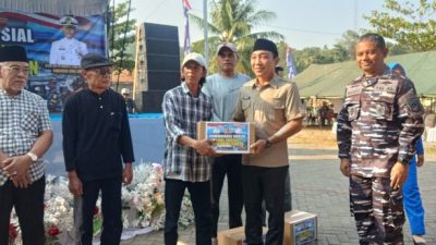 Pangkalan TNI Angkatan Laut (Lanal) Lampung bersama Pemkab Lampung Selatan Gelar Bakti Sosial Dan Layanan Kesehatan Gratis