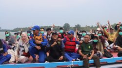 Patroli Kolaborasi Polres Lampung Selatan-BKSDA di Krakatau, Speedboat Wisatawan Berbalik Arah