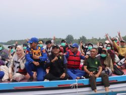 Patroli Kolaborasi Polres Lampung Selatan-BKSDA di Krakatau, Speedboat Wisatawan Berbalik Arah
