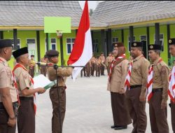 Puluhan Peserta Penggalang Resmi dikukuhkan Sebagai Anggota Gugus Depan 07.161 Pondok Pesantren dan SMP IT Muhammad Al-Fatih