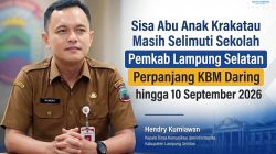 Sisa Abu Anak Krakatau Masih Selimuti Sekolah, KBM Daring Lampung Selatan Diperpanjang hingga 10 September