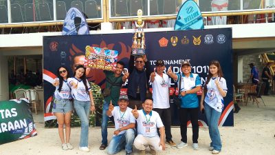 Luar biasa !!! Farihan dan Angga Prayoga, Atlet Domino PWI Lampung Torehkan Prestasi Gemilang Raih Juara I Turnamen Domino 101 Piala Panglima TNI